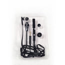 ZFUTURE Ear-Rupters, Flat Wire-tagle Free, Ear Buds, with Mic, Volume Control, Music Control, 3 Sets of Ear Gels