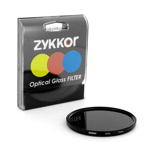 Zykkor 77mm Neutral Density ND8 0.9 ND 8 HD Optical Glass Filter