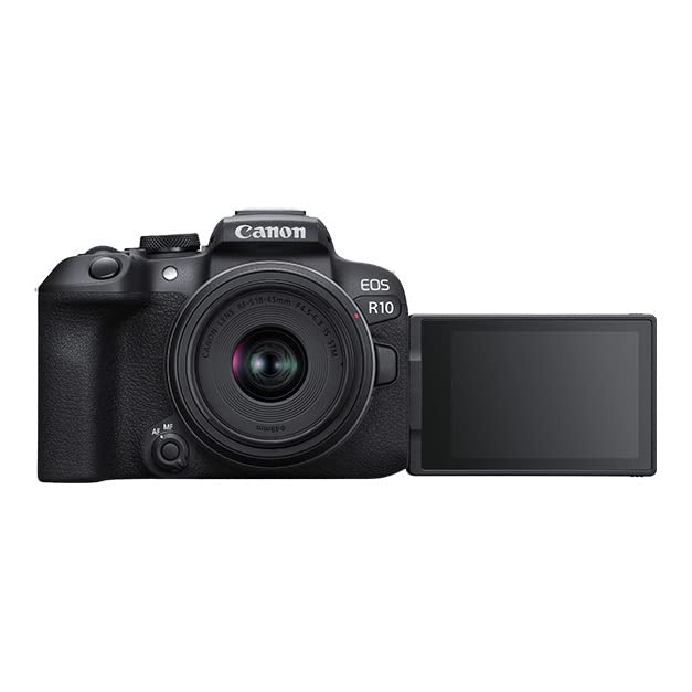 Canon EOS R10 Mirrorless Camera with 18-45mm Lens