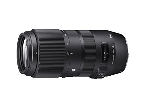 Sigma 100 - 400 mm F5-6.3 DG OS C Canon Fitting HSM Lens - Black