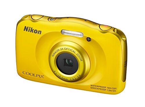 Nikon COOLPIX S33 Digital Camera (Yellow)