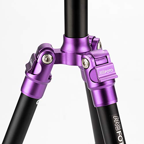 MeFOTO Backpacker Lightweight Aluminum Travel Tripod Kit w/Case, Twist Locks, Double Action Ballhead w/Arca Swiss Plate for Mirrorless/DSLR Sony Nikon Canon Fuji
