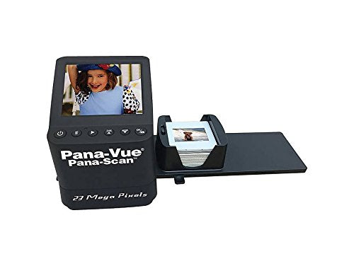 Pana-Vue APA145 Portable Stand-Alone 23 Mega Pixels 35mm Slide & Film Scanner,2X Larger LCD Screen,110 & 126 Instamatic Negatives