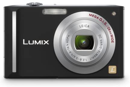 Panasonic Lumix DMC-FX55K 8.1MP Digital Camera with 3.6x Wide Angle MEGA Optical Image Stabilized Zoom (Black)-Camera Wholesalers