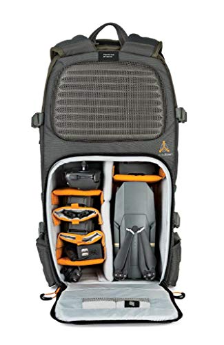 Lowepro LP37015-PWW, Flipside Trek BP 350 AW Backpack for Camera, Stores DSLR with Lens Attached, Extra Lenses, Tripod, 10 Inch Tablet Grey/Dark Green