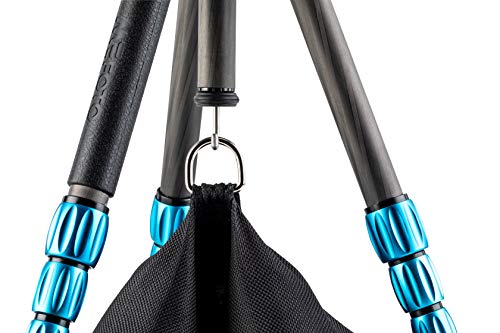 MeFOTO Backpacker Lightweight Aluminum Travel Tripod Kit w/Case, Twist Locks, Double Action Ballhead w/Arca Swiss Plate for Mirrorless/DSLR Sony Nikon Canon Fuji