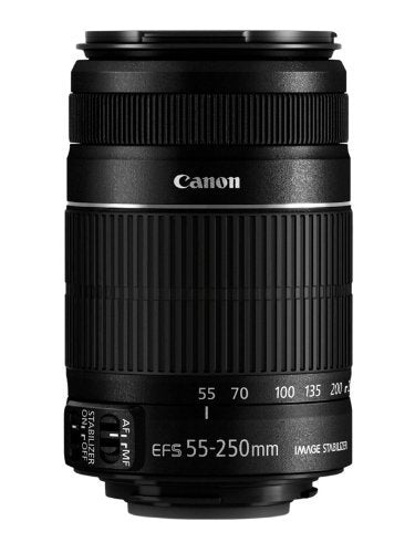 Canon EF-S 55-250mm f/4-5.6 IS Telephoto Zoom Lens for Canon EOS DSLR Cameras