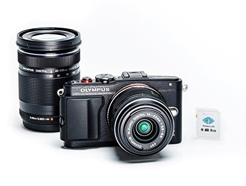 Olympus E-PL6 Two Lens Kit (Black) Color: Black Style: Two Lens Kit, Model: V205051BU040, Electronic Store & More