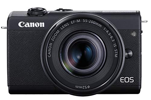 Canon EOS M200 Mirrorless Camera with 15-45mm Lens - Black