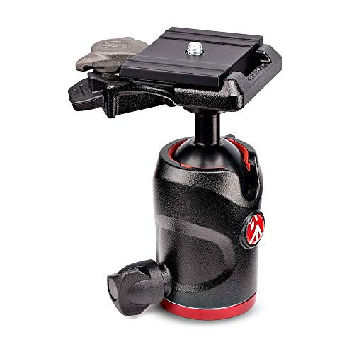 Manfrotto Compact Ball Head 494, Fluid Ball Head for Camera Tripod, Camera Stabilizer, Photography Equipment, for Content Creation, Photography