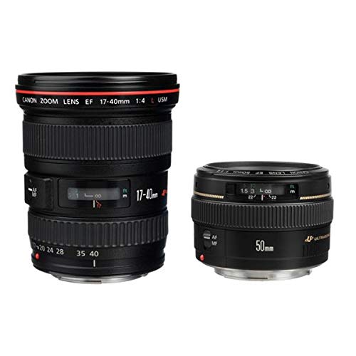 Canon Advanced 2 Lens Kit 50mm f/1.4 & 17-40mm f/4L Lenses