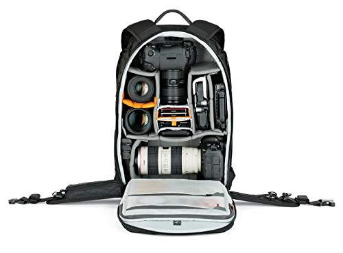 Lowepro ProTactic 450 AW II Black Pro Modular Backpack with All Weather Cover for Laptop Up to 15 Inch, Tablet, Canon/Sony Alpha/Nikon DSLR, Mirrorless CSC and DJI Mavic Drones LP37177-PWW, Black