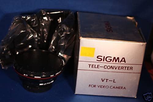 Sigma VT-L Tele-converter for video camera