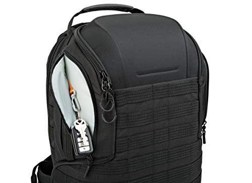 Lowepro ProTactic 450 AW II Black Pro Modular Backpack with All Weather Cover for Laptop Up to 15 Inch, Tablet, Canon/Sony Alpha/Nikon DSLR, Mirrorless CSC and DJI Mavic Drones LP37177-PWW, Black