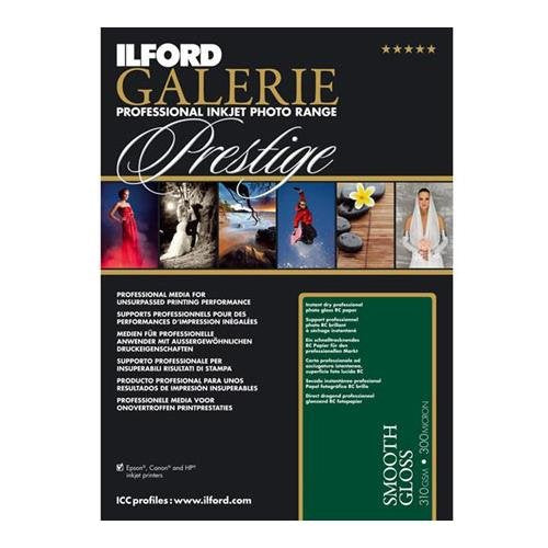 Ilford GALERIE Smooth Gloss Inkjet Paper, 310 gsm, 8.5x11", 25 Sheet Pack
