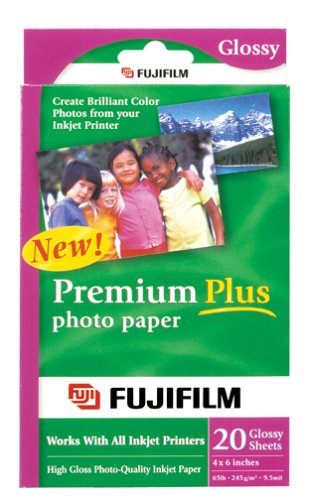 FujiFilm Inkjet Premium Plus Paper Glossy 4 x 6 (20)