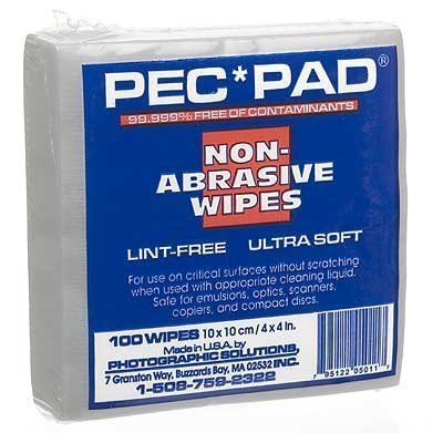 PEC-PAD Lint Free Wipes 4"x4" 100per/Pkg