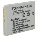 EN-EL8 RECHARGEABLE LITHIUM-ION REPLACEMENT BATTERY FOR SELECT COOLPIX DIGITAL CAMERAS