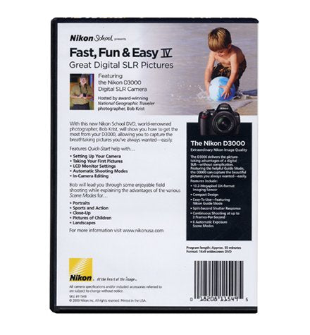 Nikon School DVD-Fast, Fun, & Easy IV Great Digital SLR Pictures for D3000 Camera