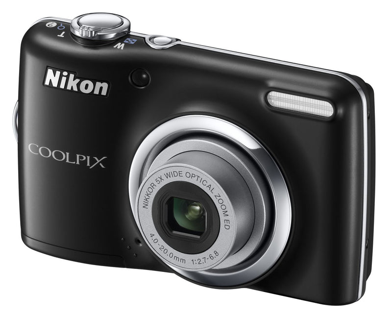 Nikon Coolpix L23 Digital Camera -Black (10mp, 5x Optical Zoom) 2.7-inch LCD