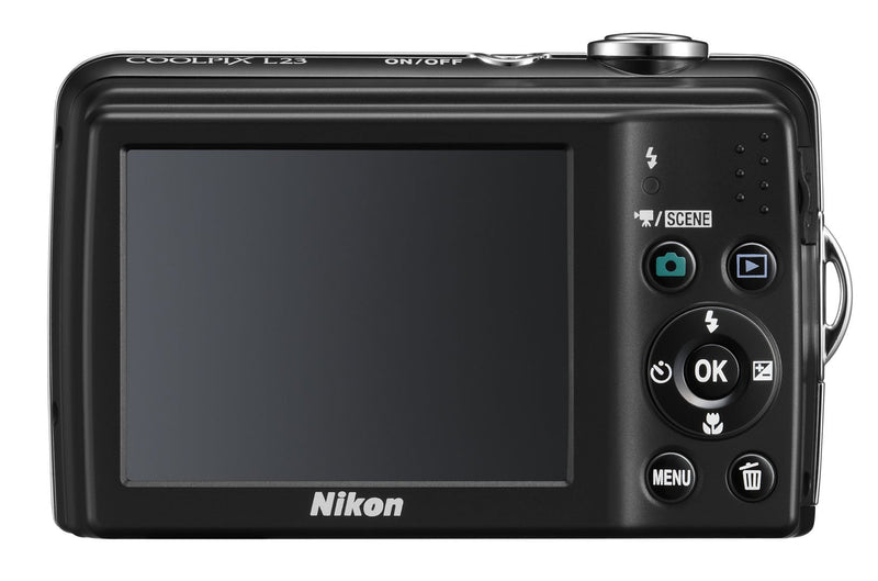 Nikon Coolpix L23 Digital Camera -Black (10mp, 5x Optical Zoom) 2.7-inch LCD