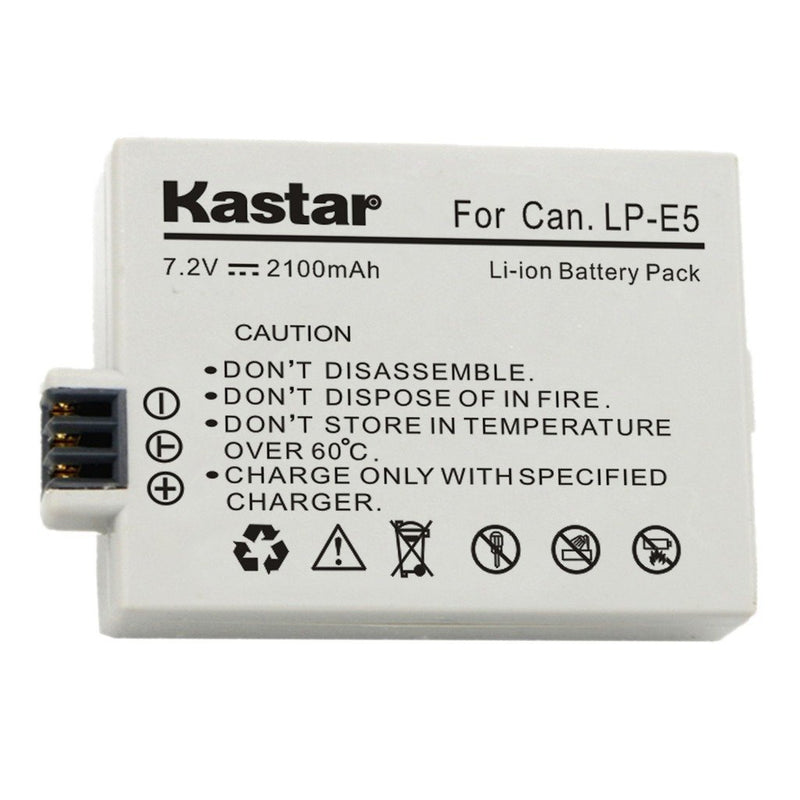 Kastar Charger, Battery for LP-E5-2 LP-E5 LPE5