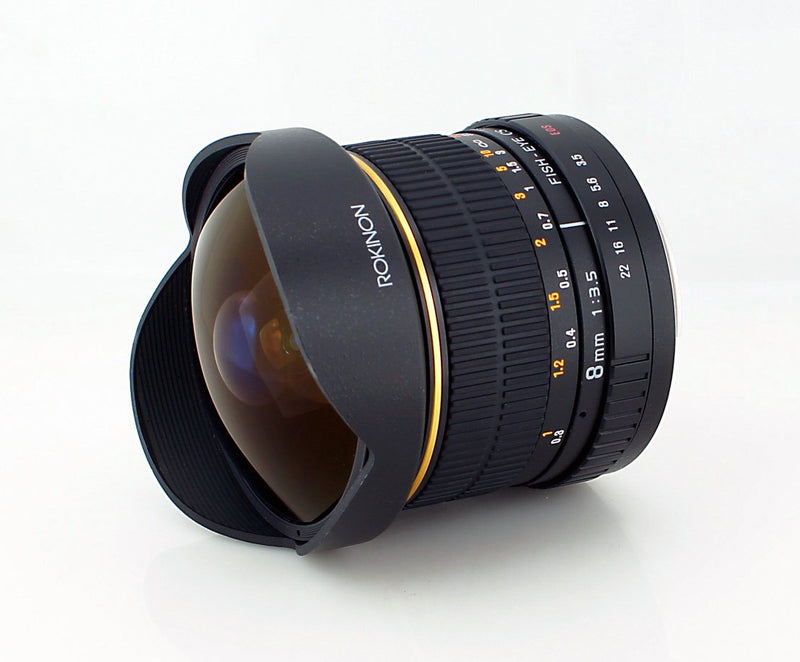 Rokinon FE8M-C 8mm F3.5 Fisheye Fixed Lens for Canon - Black