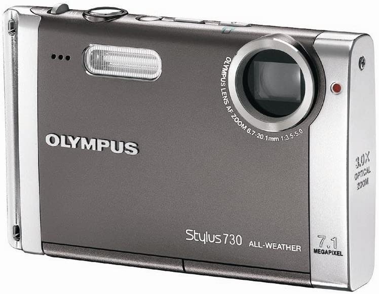 Olympus Stylus 730 7.1MP Digital Camera with Digital Image Stabilized 3x Optical Zoom (Silver)…-Camera Wholesalers