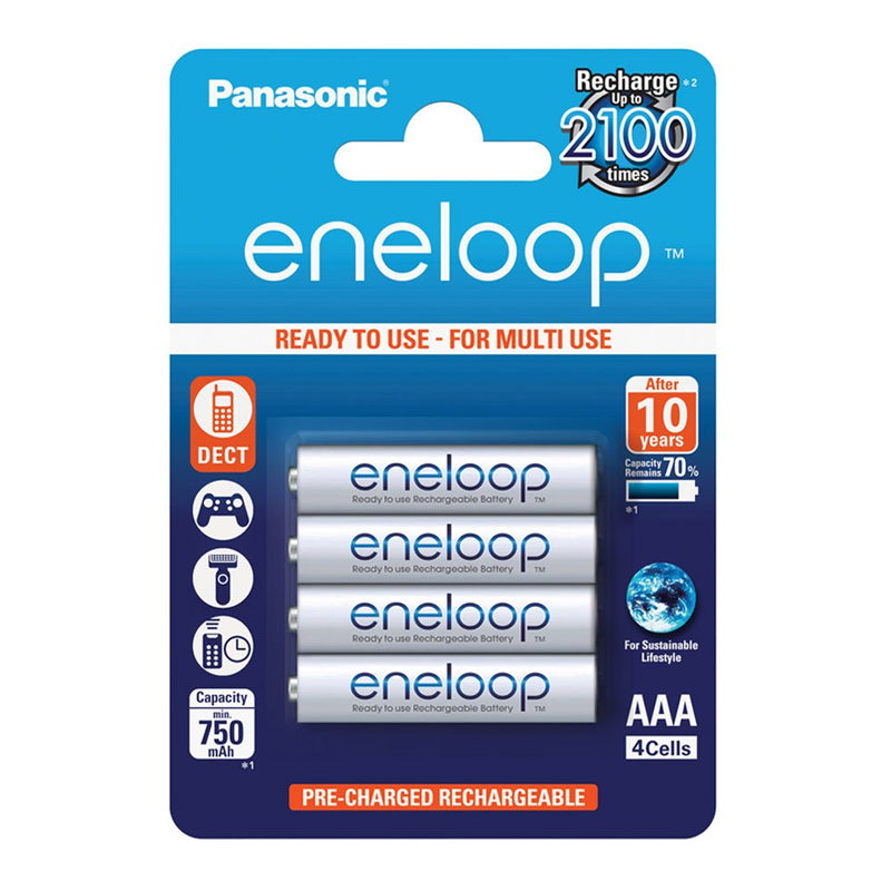 1x4 Panasonic Eneloop Micro AAA 750 mAh