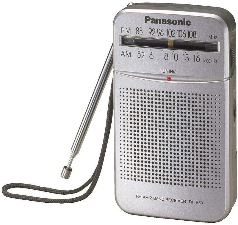 Panasonic RF-P50 Pocket AM/FM Radio, Silver