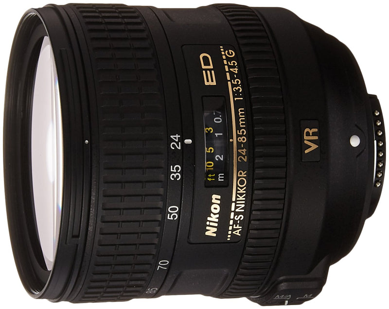 NIKON 24-85mm F/3.5-4.5G ED VR AF-S Nikkor Lens - White Box (New) (Bulk Packaging)