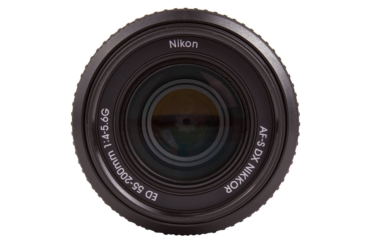 Nikon 55-200mm f4-5.6G ED Auto Focus-S DX Nikkor Zoom Lens - White
