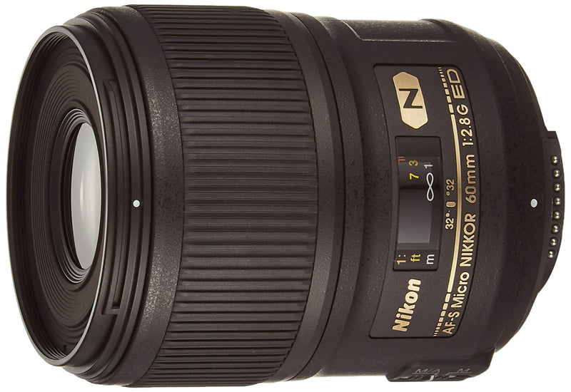 Nikon 60mm f/2.8G ED Auto Focus-S Micro-Nikkor Lens for Nikon DSLR Cameras - Fixed