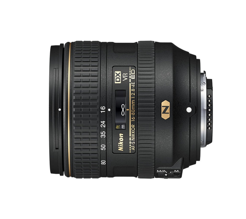 Nikon AF-S DX NIKKOR 16-80mm f/2.8-4E ED Vibration Reduction Zoom Lens with Auto Focus for Nikon DSLR Cameras