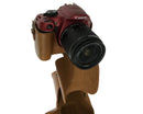 Camson Leather Case for Canon EOS Rebel T7, T6, T5, T3, with 18-55mm Lens (Coffee)