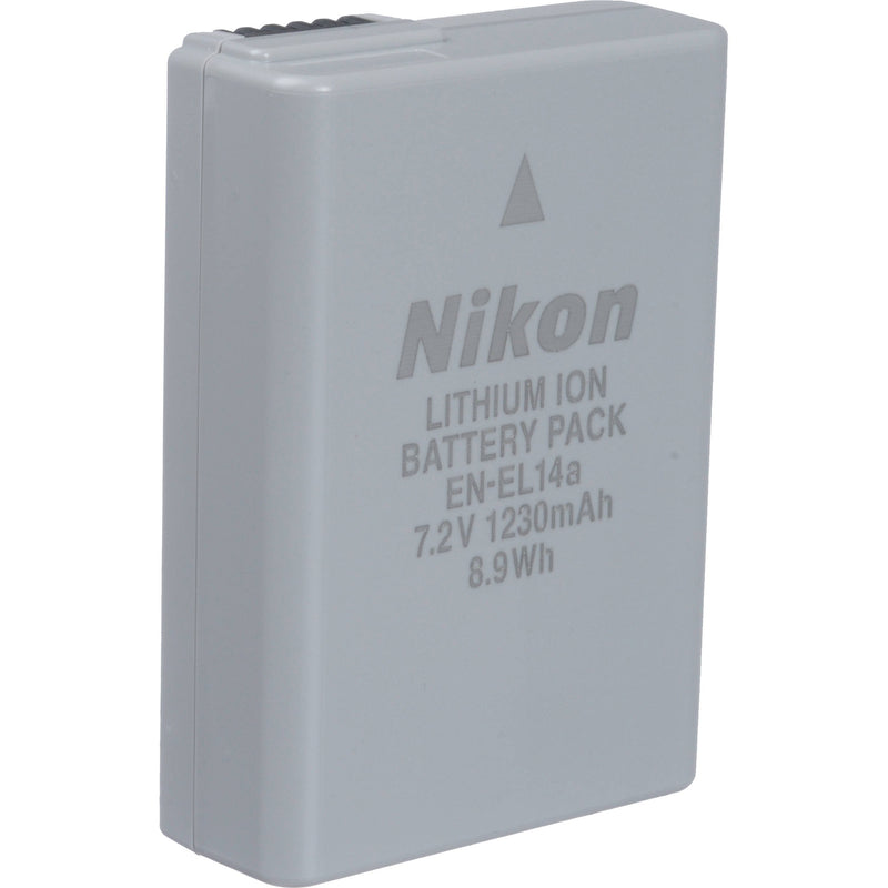 Nikon set of EN-EL14A battery with MH-24 Charger - White box