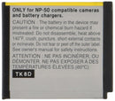 Fujifilm NP-50 Lithium Ion Rechargeable Battery for Fuji F60fd, F50fd & F100fd Digital Cameras