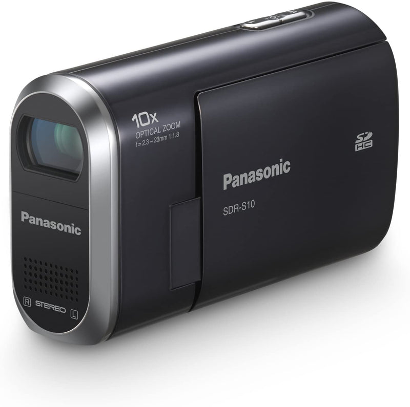 Panasonic SDR-S10 Flash Memory Weatherproof Camcorder with 10x Optical Zoom (2GB Memory Card Included)-Camera Wholesalers