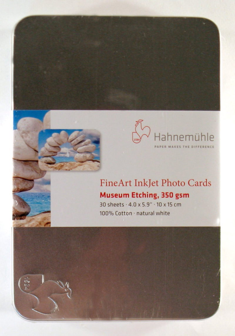 Hahnemühle Museum Etching Paper with Tin Box (4 x 6", 30 Sheets)