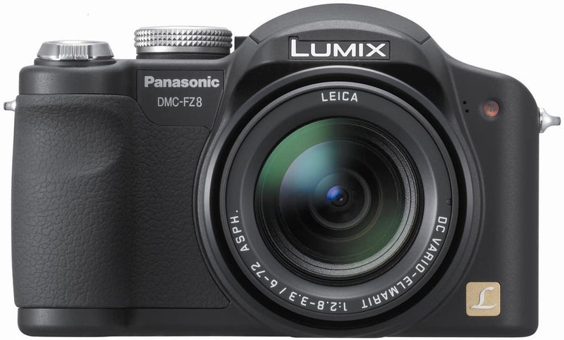 New Panasonic Lumix DMC-FZ8K 7.2MP Digital Camera with 12x Optical Image Stabilized Zoom (Black)-Camera Wholesalers