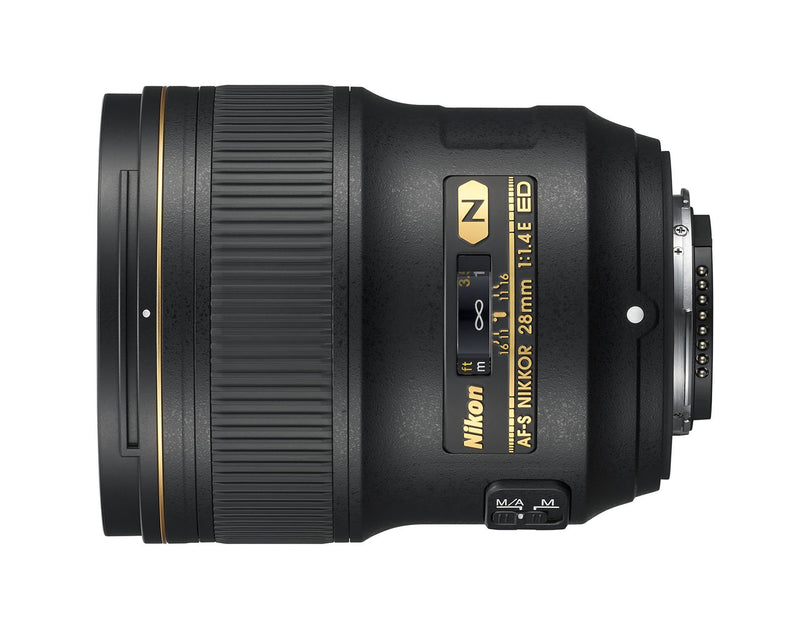 Nikon AF-S NIKKOR 28mm f/1.4E ED f/1.4-16 Fixed Zoom Camera Lens, Black