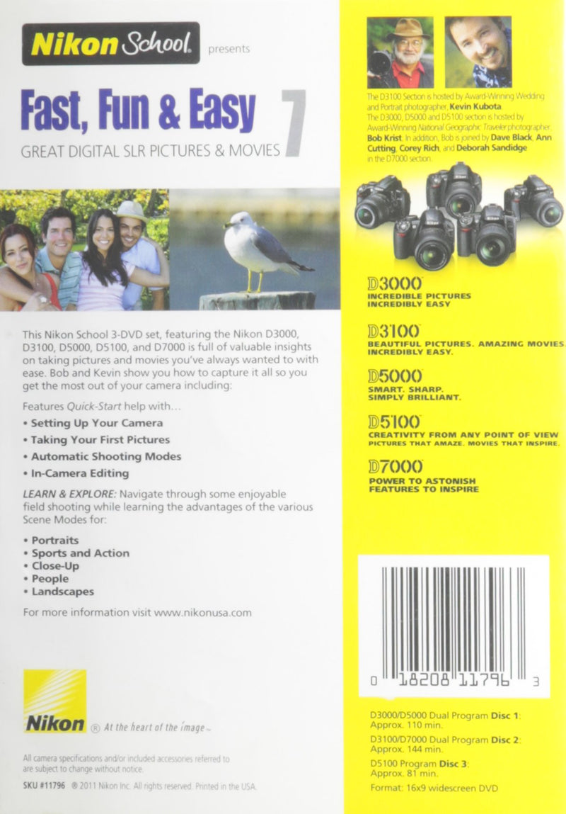 School DVD - Fast; Fun & Easy 7 for D3000; D3100; D5000; D5100 and D7000