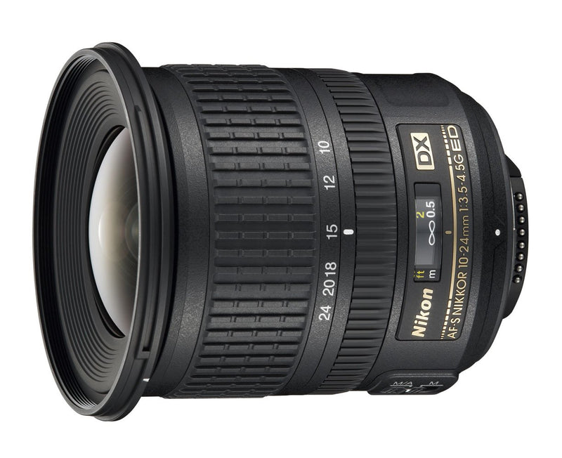 Nikon AF-S DX NIKKOR 10-24mm f/3.5-4.5G ED Zoom Lens with Auto Focus for Nikon DSLR Cameras
