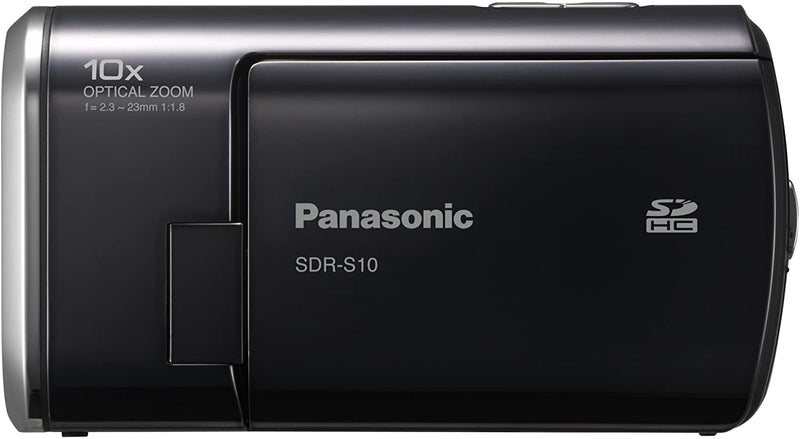 Panasonic SDR-S10 Flash Memory Weatherproof Camcorder with 10x Optical Zoom (2GB Memory Card Included)-Camera Wholesalers