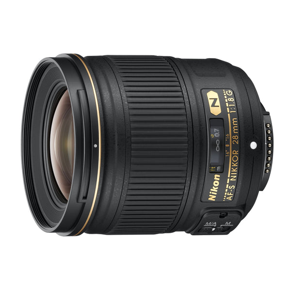 Nikon AF FX NIKKOR 28mm f/1.8G Compact Wide-angle Prime Lens with