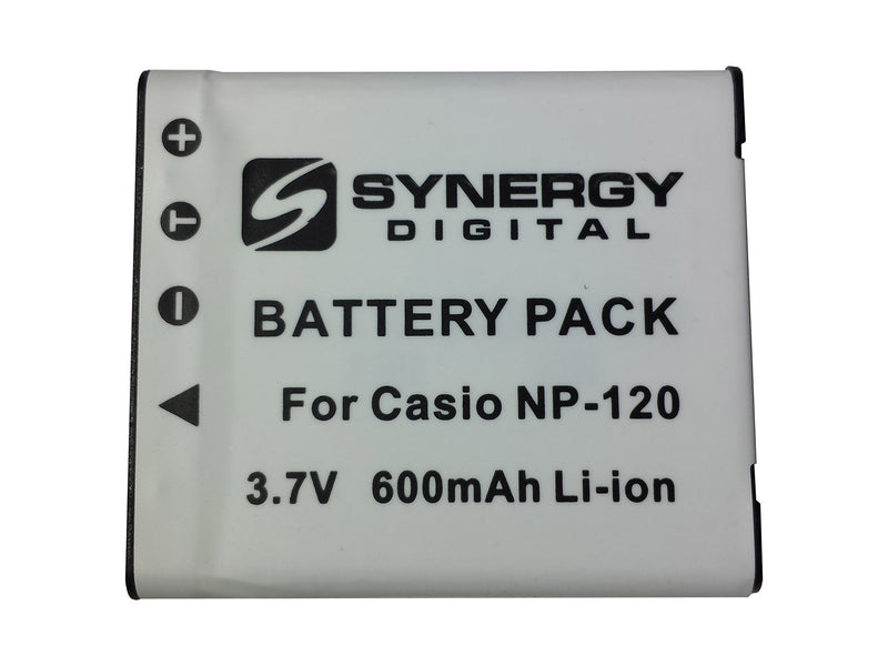 SDNP120 Lithium-Ion Rechargeable Battery - Ultra High Capacity (3.7V 600mAh) - Replacement For Casio NP-120 Battery
