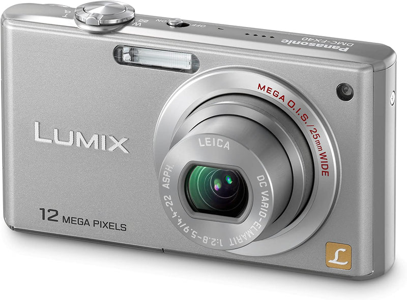 Panasonic Lumix DMC-FX48 12MP Digital Camera with 5x MEGA Optical Image Stabilized Zoom and 2.5 inch LCD (Silver)-Camera Wholesalers