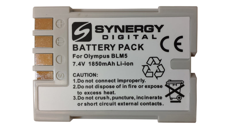 SDBLM5 Rechargeable Lithium-Ion Replacement Battery Pack - (1850 mAh 7.4V) - Replacement Battery For Olympus SD-BLM-05 Rechargeable Battery