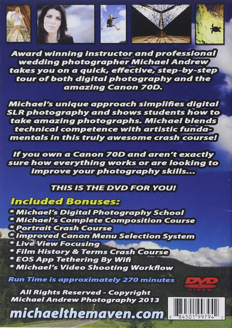 Canon 70D Crash Course Training Tutorial DVD | Made for Beginners!