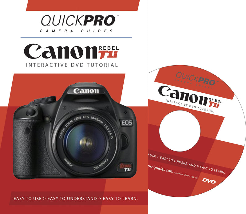 Canon Rebel T1i Instructional DVD by QuickPro Camera Guides